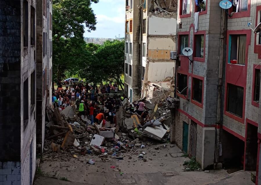 Sitio de la emergencia en Campo Alegre, Barranquilla.