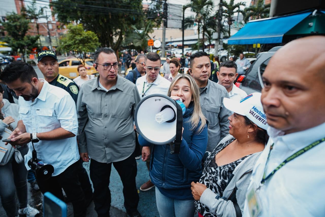 Vicky Dávila en Sabaneta, Antioquia.
