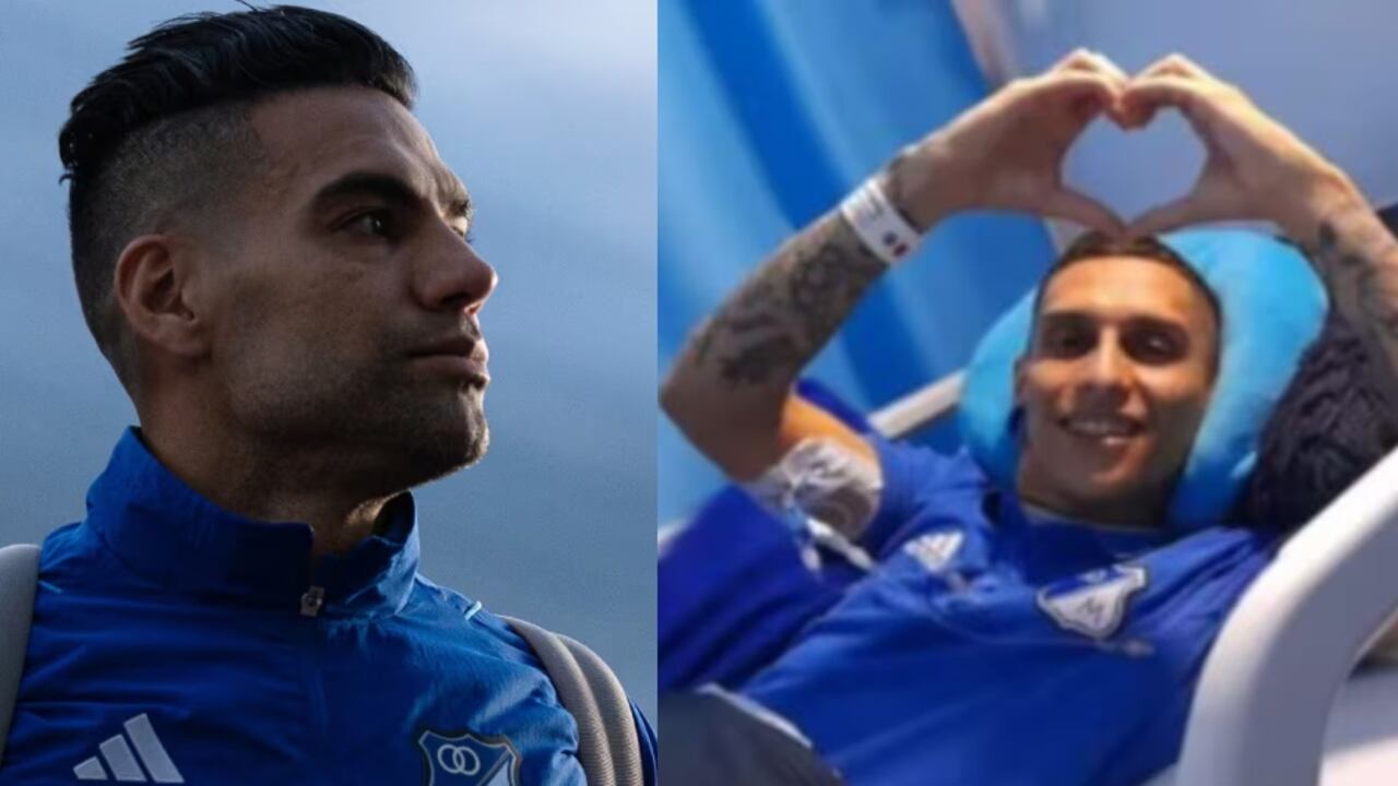 Falcao y Javier Acosta