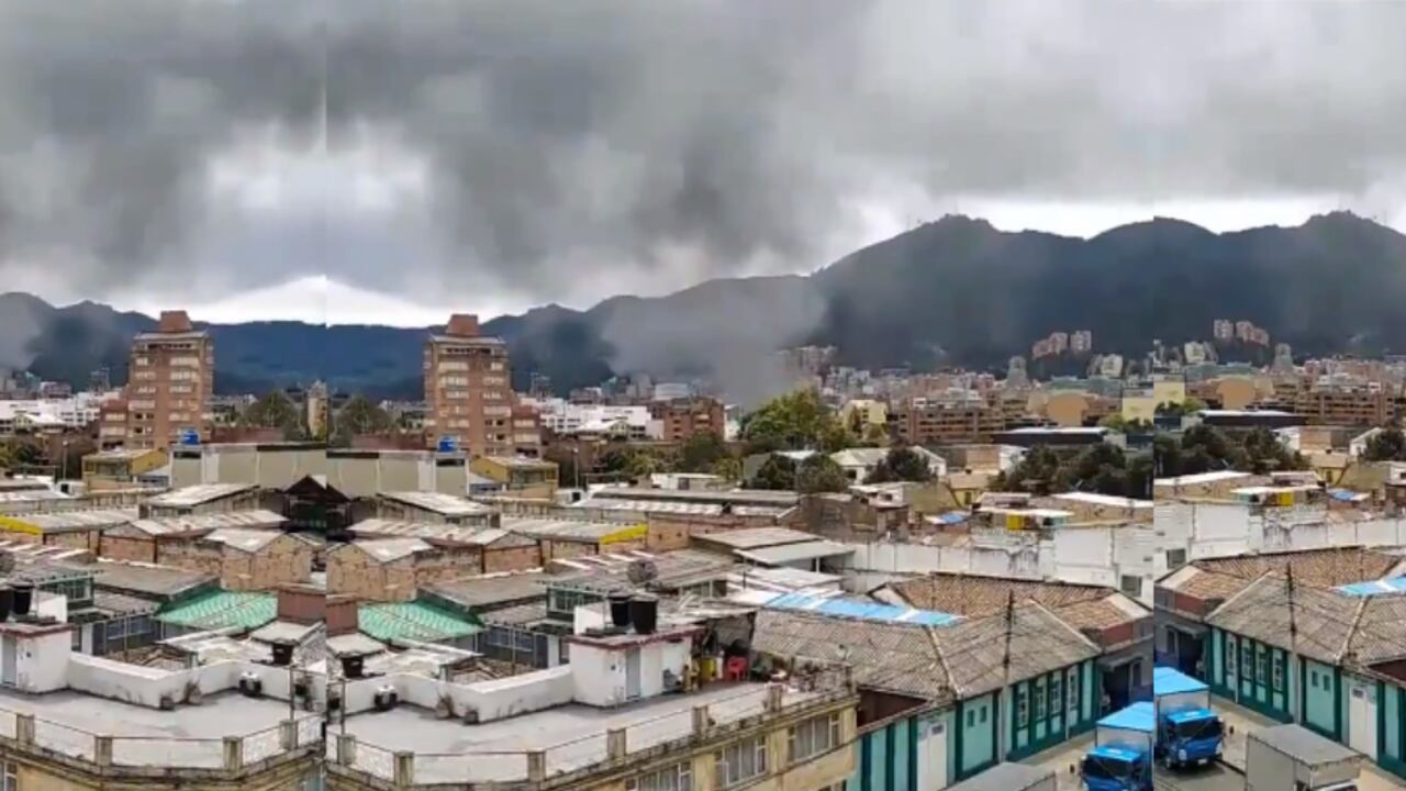 Reportan incendio en el sector de los Héroes en Bogotá