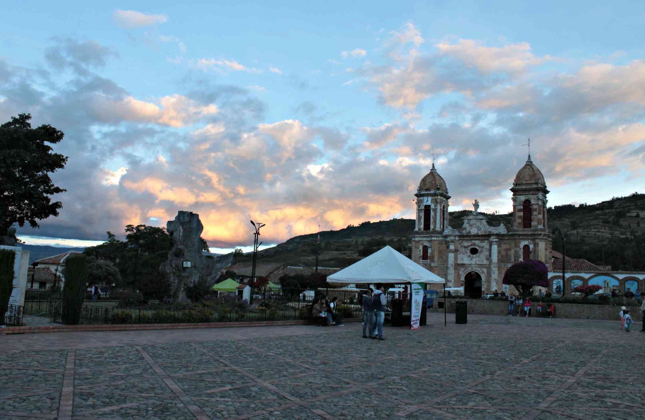 Plaza principal de Tibasosa. Foto: Laura Muñoz / Revista Semana