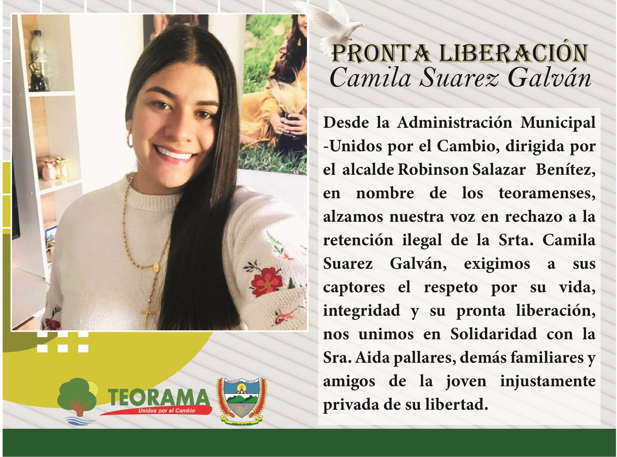 Autoridades piden la vida de la joven sea respetada.