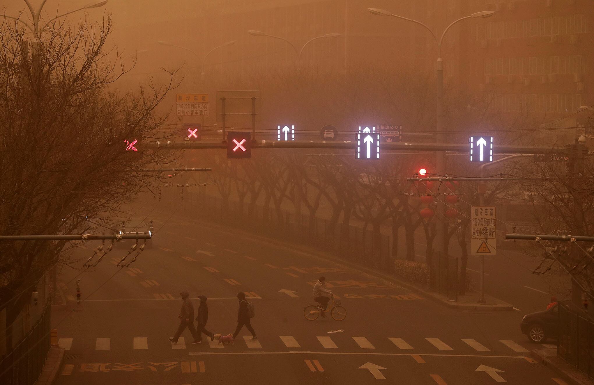 Tormenta de arena en China.