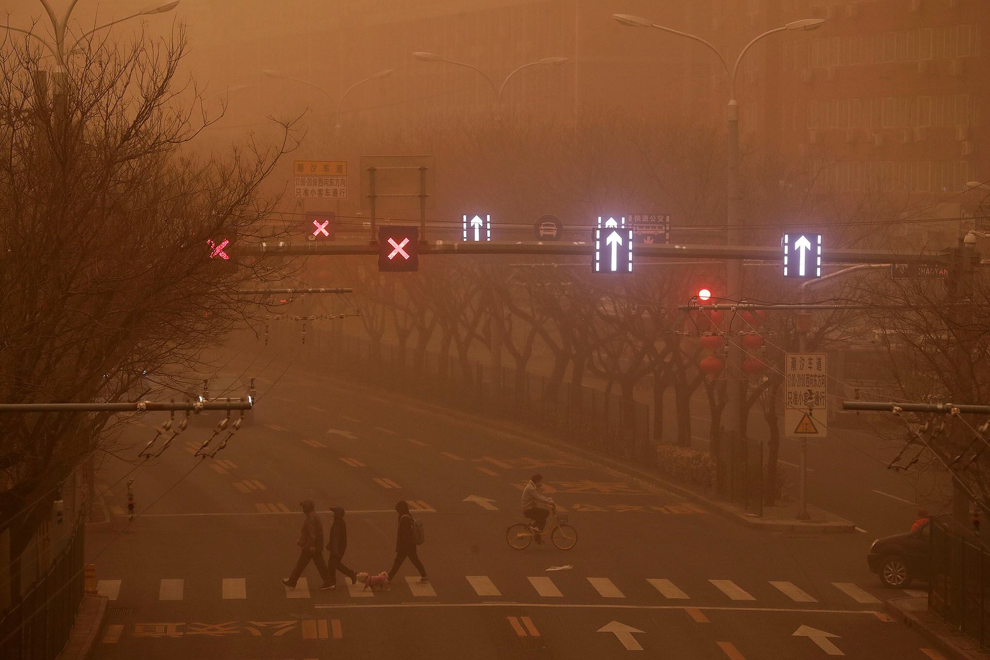 Tormenta de arena en China.