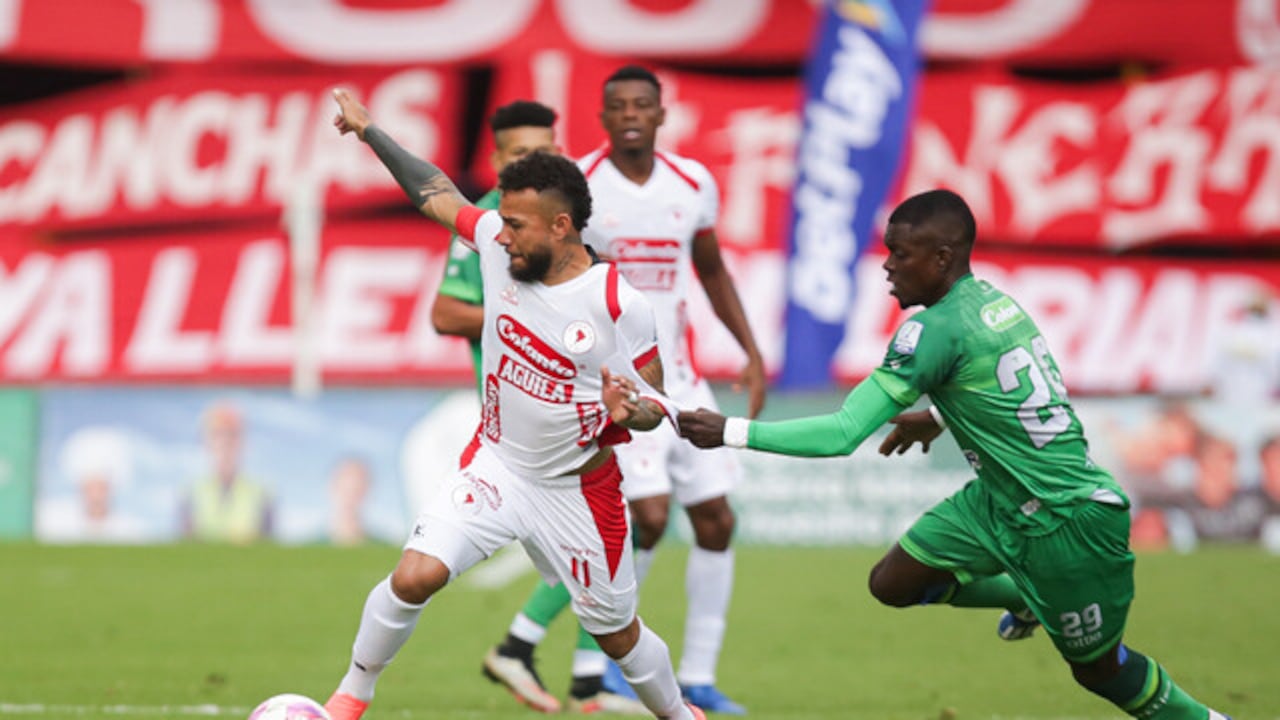 Duván Vergara anotó uno de los goles del triunfo de América ante La Equidad, por la fecha ocho de la Liga BetPlay 2024-II.