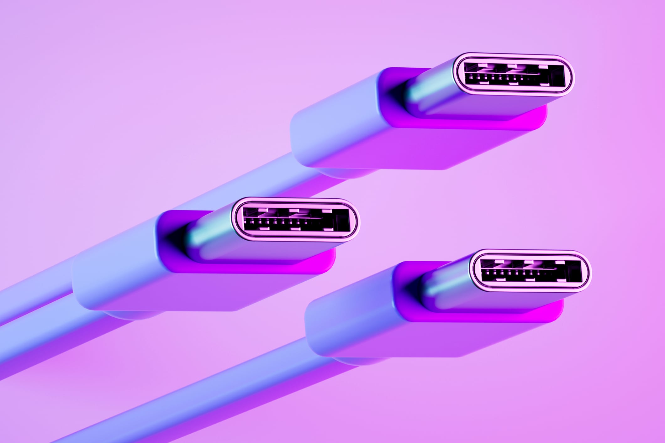 Su color no es casualidad: los USB morados pertenecen a una versión más rápida y potente.