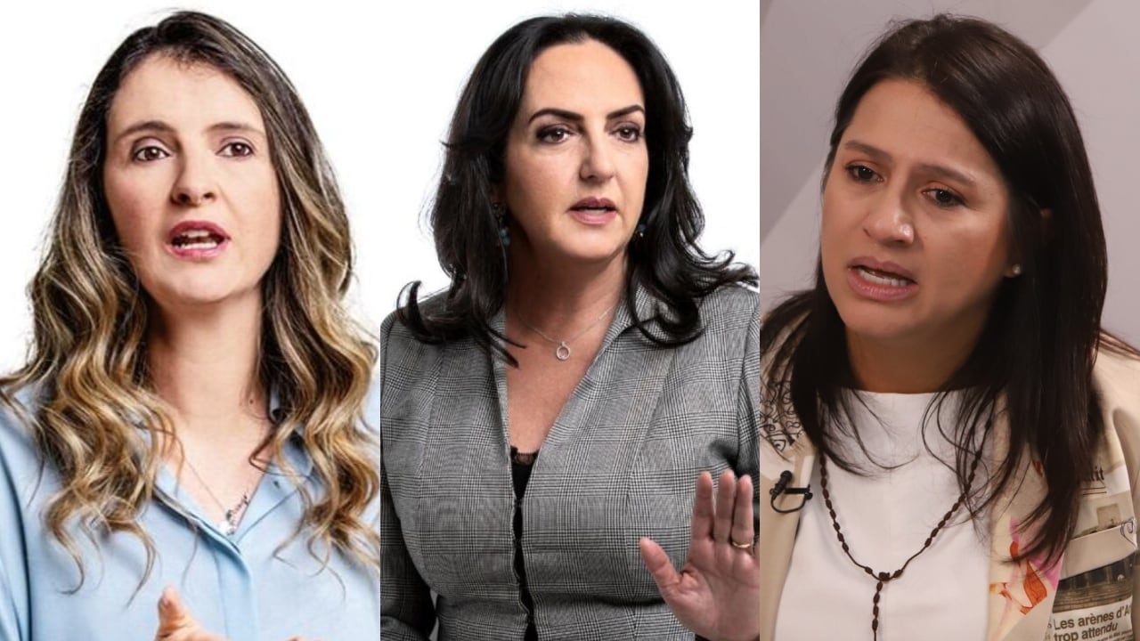 Paloma Valencia, María Fernanda Cabal y Paola Holguín.