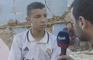 Abderrahim perdió a su familia en el terremoto en Marruecos.