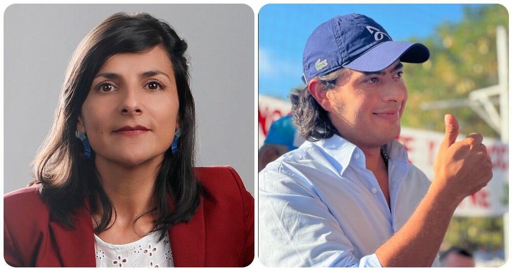 Irene Vélez y Nicolás Petro.
