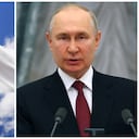 ¿Otro país entra al escenario del conflicto entre Rusia y Ucrania? Archivo bandera japonesa y presidente, Vladimir Putin.