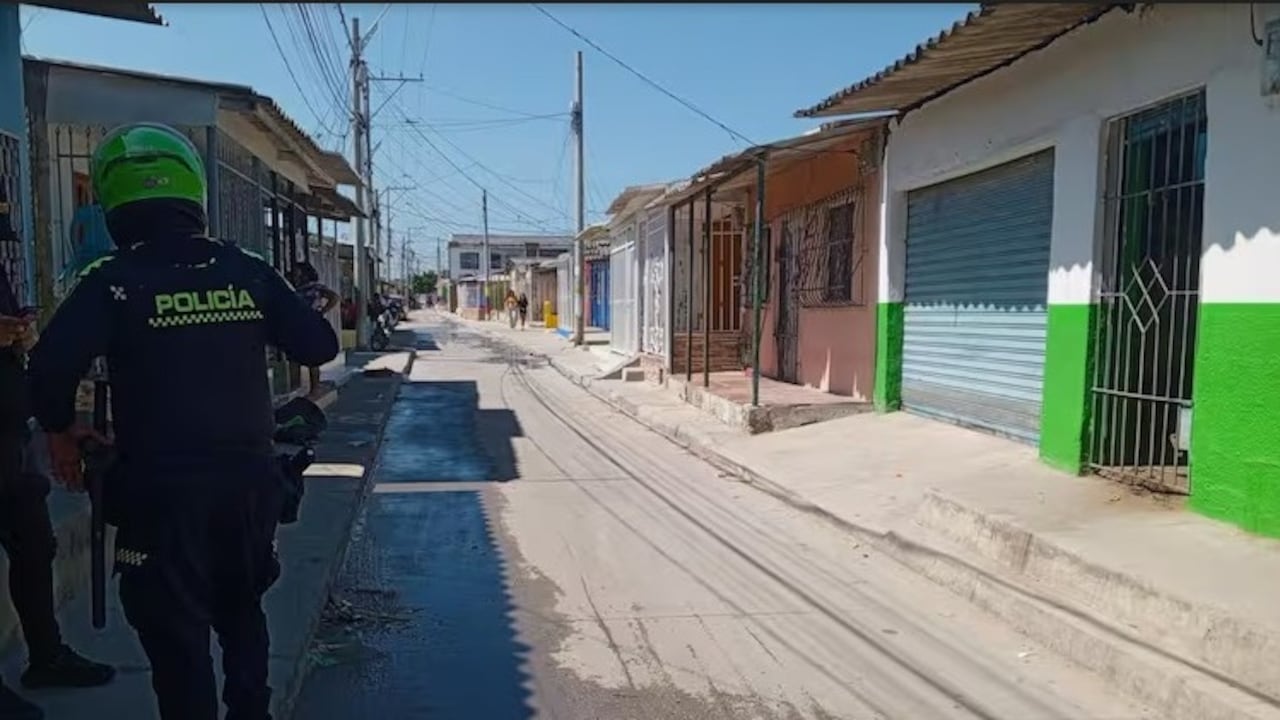 Sitio donde ocurrieron los hechos en el barrio La Chinita.