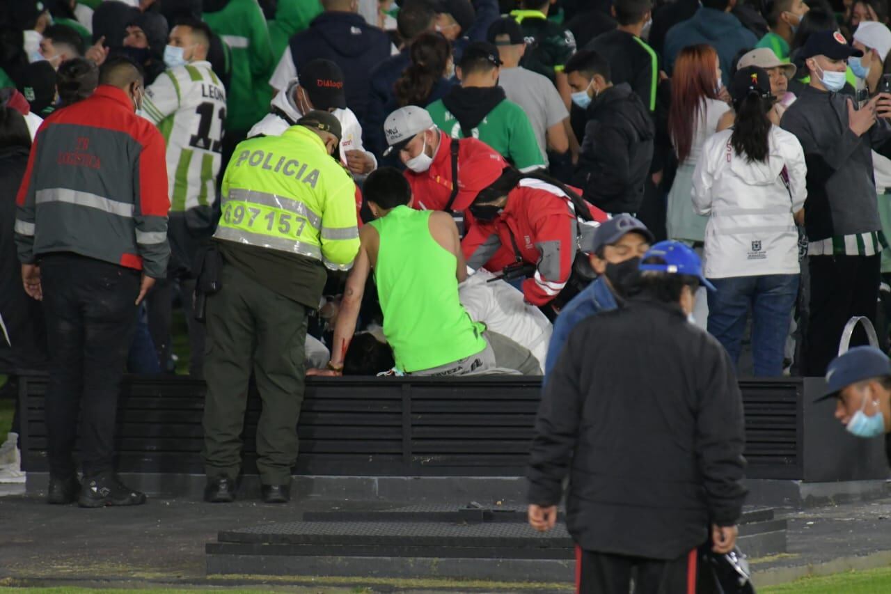 Estadio el Campín, día disturbios