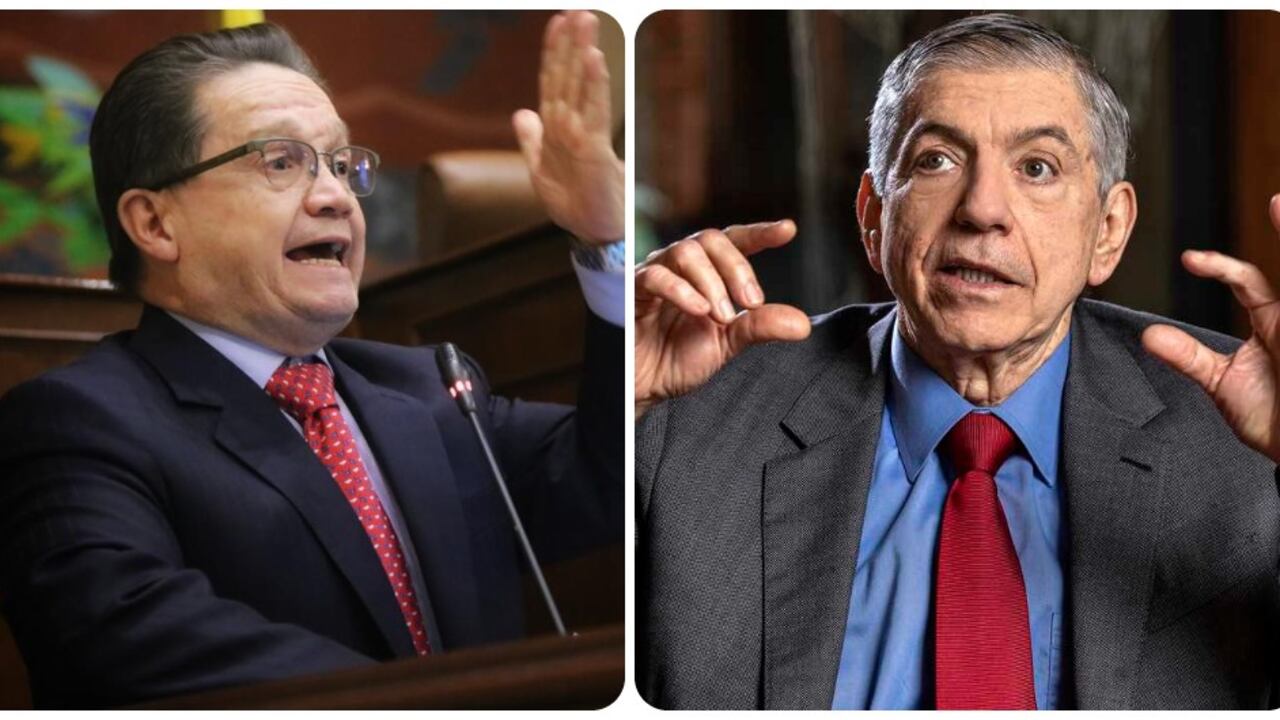 El senador Guillermo García y César Gaviria.