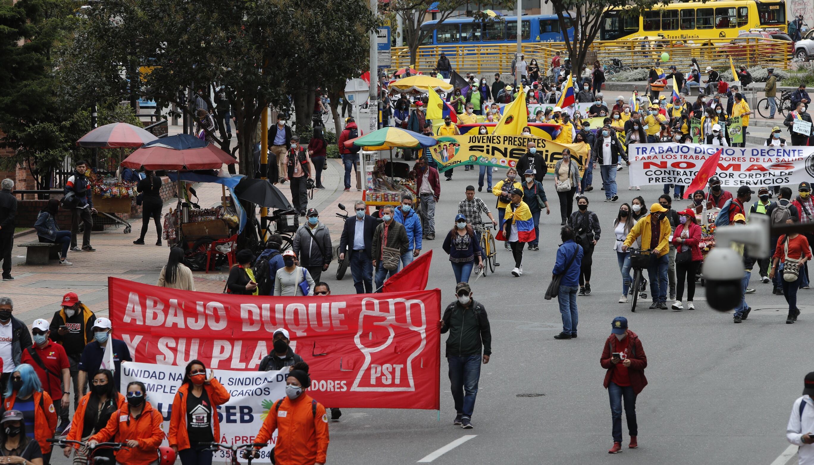 Paro nacional marchas cra 7