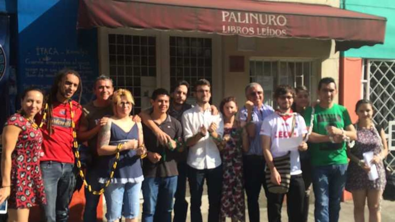 Elkin Obregón, Sergio Valencia, Luis Alberto Arango y Héctor Abad Faciolince fundaron Palinuro hace 13 años.