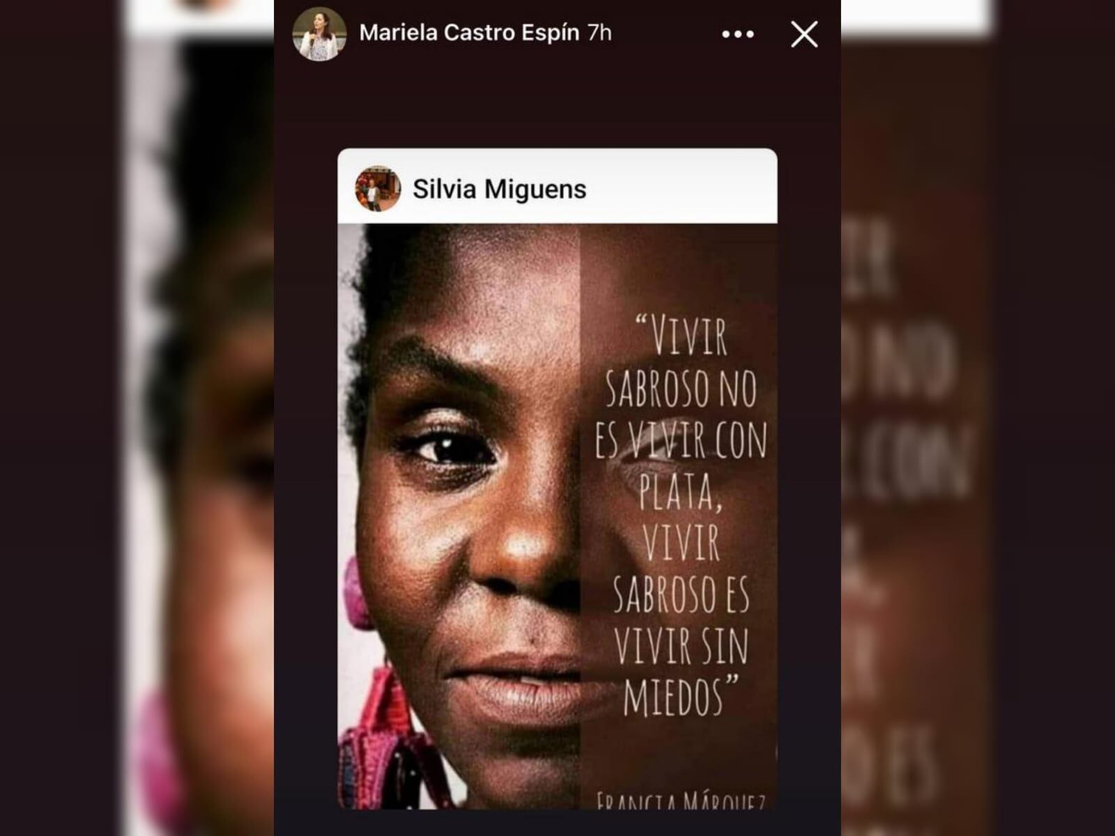 La hija de Raúl Castro destacó a Francia Márquez en su Instagram. Foto: tomada de Instagram