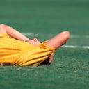 Andrés Escobar tras su autogol frente a Estados Unidos en 1994