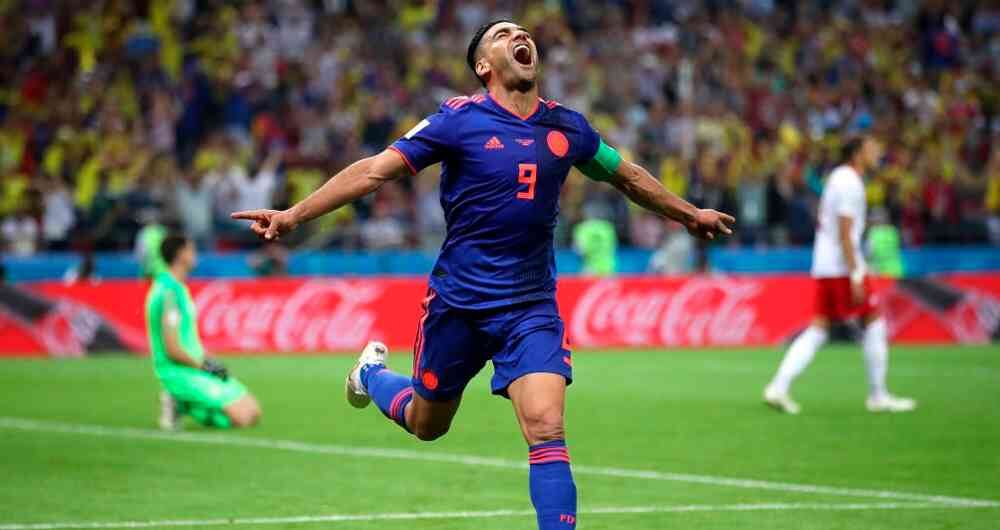 Celebración histórica de Falcao por su primer gol en un Mundial
