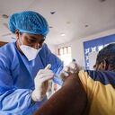 Punto de vacunación en Cartagena.