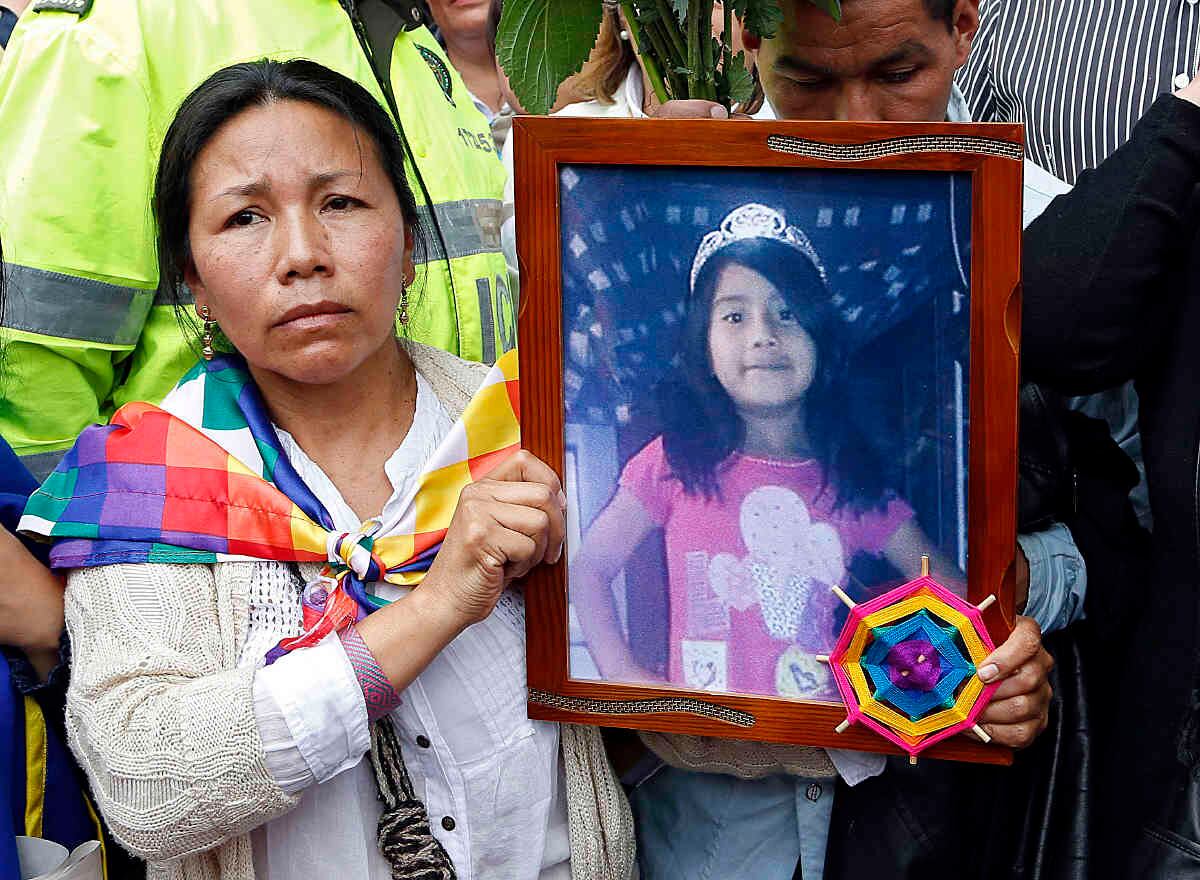 Yuliana Samboní, una pequeña de tan solo siete años que había llegado a vivir a Bogotá huyendo de la difícil situación económica y de orden público que se vive en Cauca.