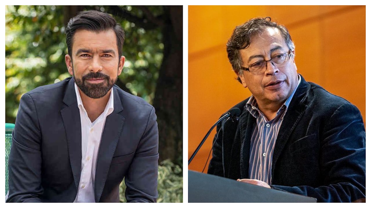 Jorge Rey y Gustavo Petro.