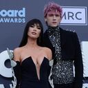 LAS VEGAS, NEVADA - MAY 15: Megan Fox (L) and Machine Gun Kelly attend the 2022 Billboard Music Awards at MGM Grand Garden Arena on May 15, 2022 in Las Vegas, Nevada. (Photo by Mindy Small/FilmMagic)