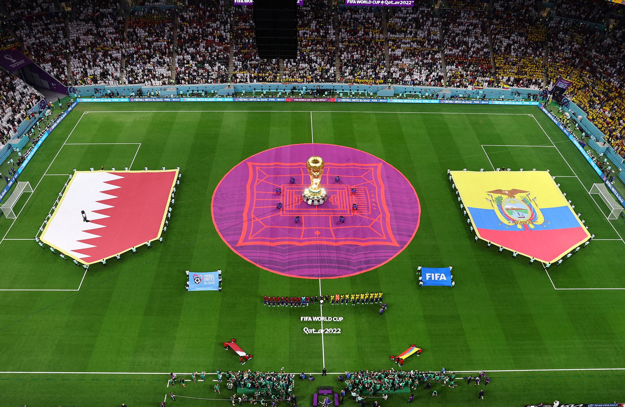 En imágenes : Primer partido de la copa mundo