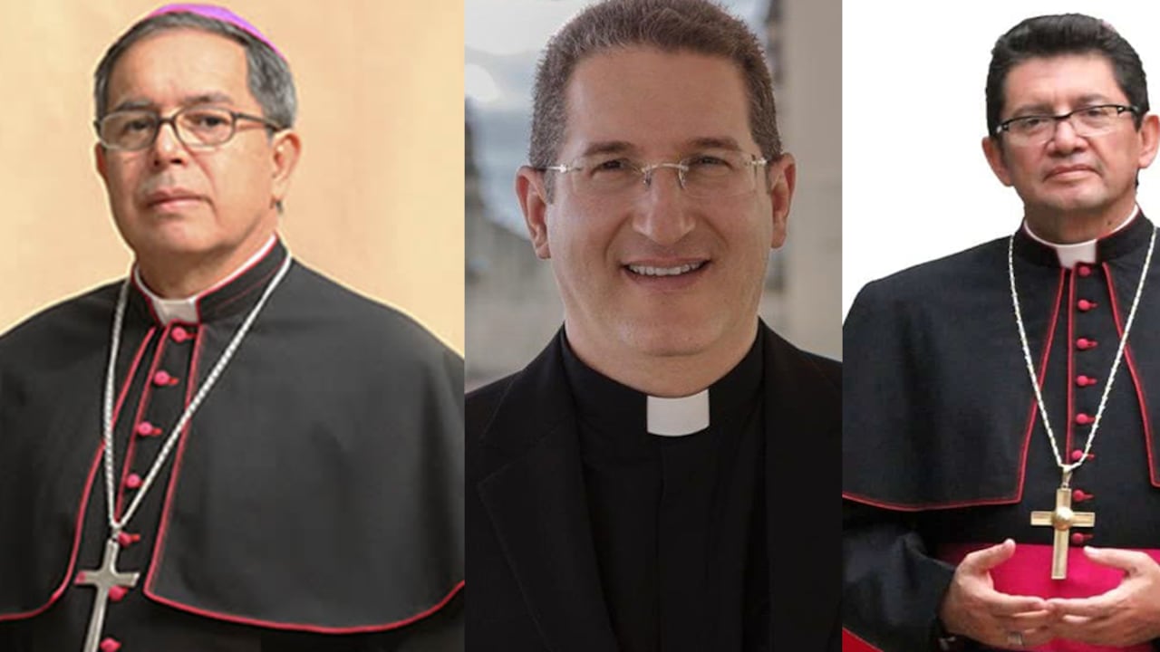 De izquierda a derecha: Monseñor Luis José Rueda Aparicio, monseñor Luis Manuel Alí Herrera y monseñor Omar Alberto Sánchez Cubillos.