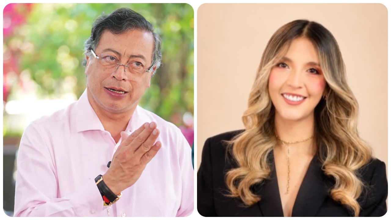 Gustavo Petro y Carolina Restrepo.