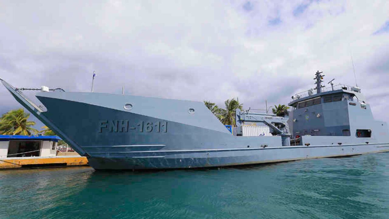 El buque Gracias a Dios que Honduras le compró a Colombia.