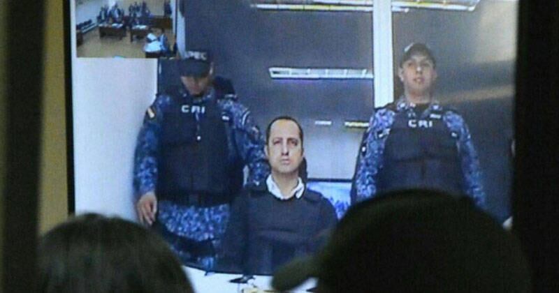 Rafael Uribe compareció por videoconferencia desde la cárcel La Picota.
