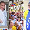 Los candidatos Edmundo González y Nicolás Maduro.