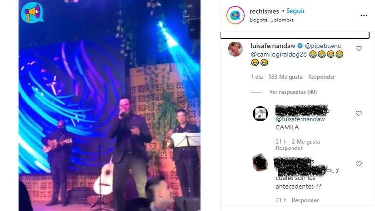 Reacción de Luisa Fernanda W