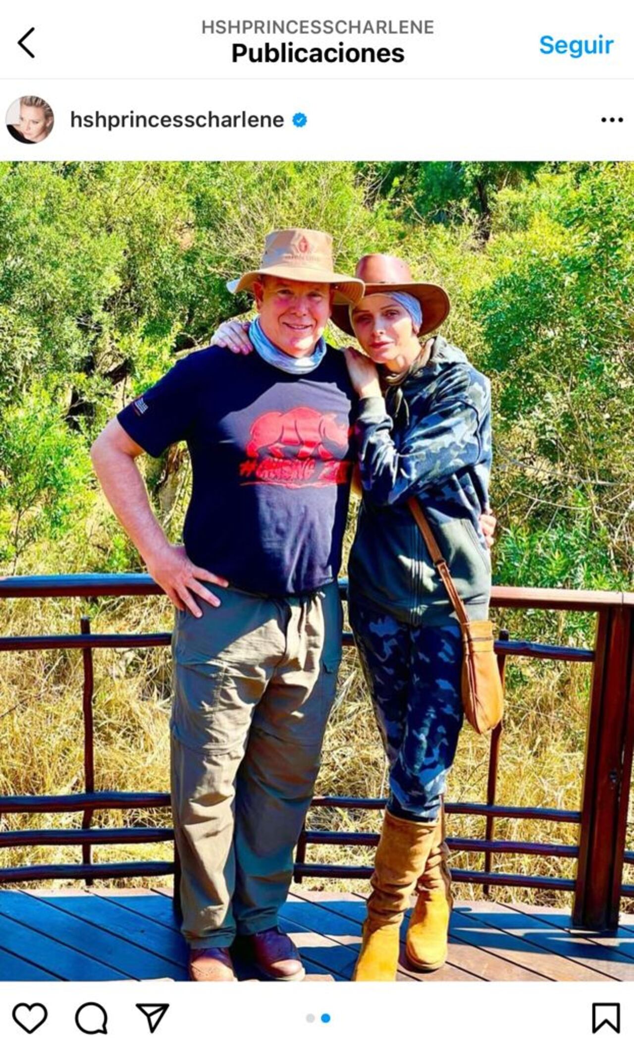 Charlene de Monaco y Alberto su esposo
@hshprincesscharlene