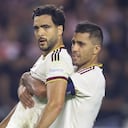 Mikel Merino con Rodri