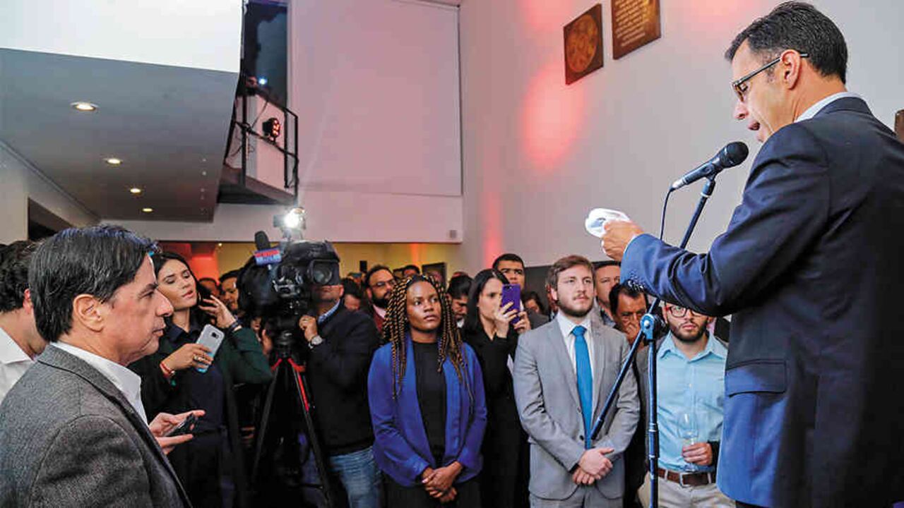Juan Fernando Cristo, Rodrigo Rivera, Yesid Reyes y Lucho Garzón lanzaron en Bogotá el movimiento En Marcha el 29 de noviembre.