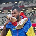 Anthony Zambrano y Caterine Ibargüen