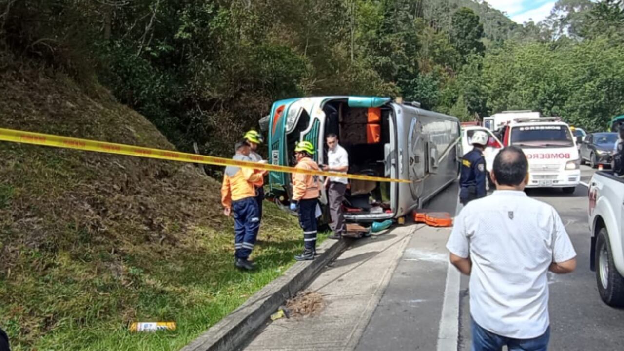 Accidente vía Bogotá - Villeta