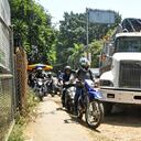 Bloqueos en Yumbo y el paso del comercio por el paro de camioneros. fotos Wirman Rios.