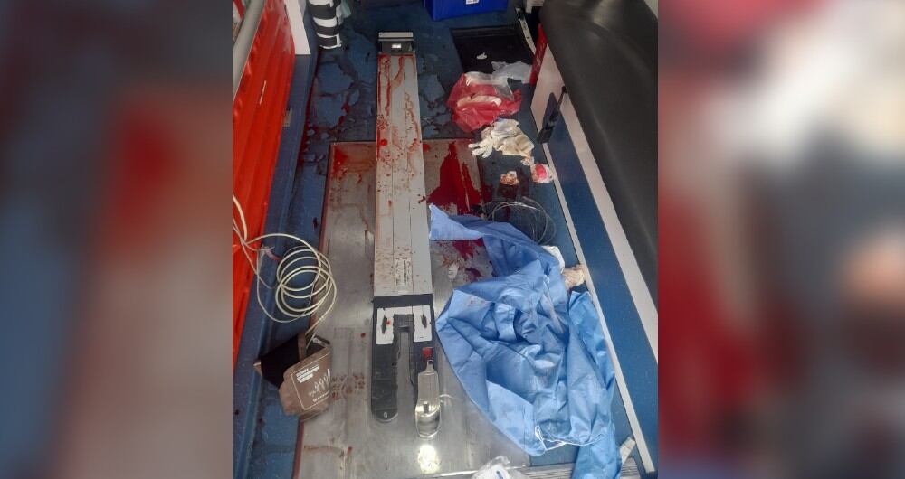 La ambulancia que atendió niña en Kennedy