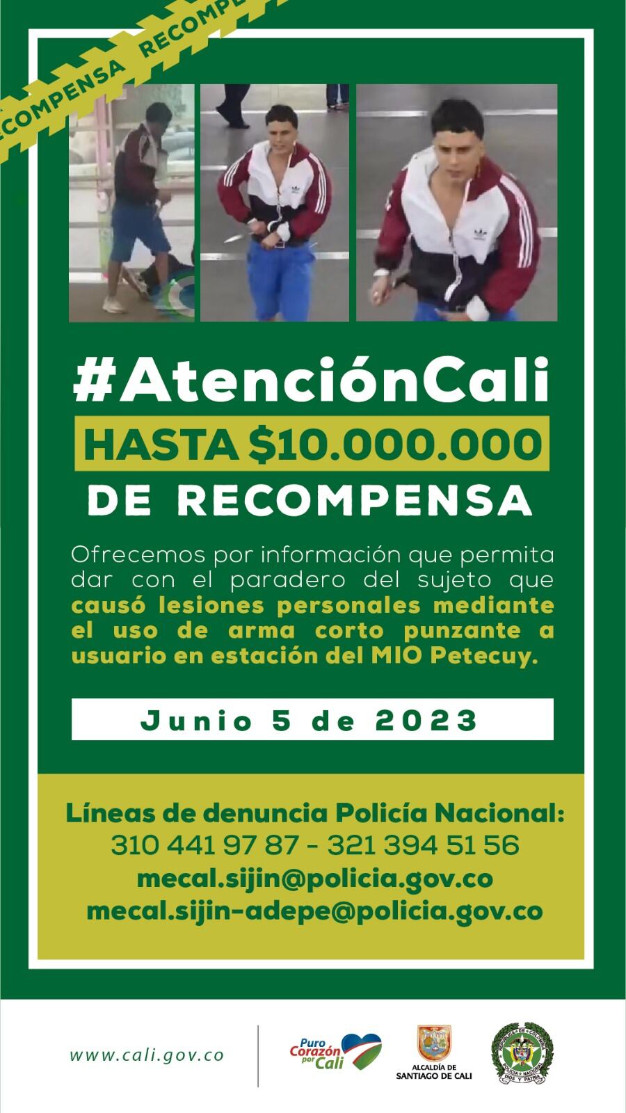 Ofrecen hasta $10 millones de recompensa por hombre que atacó a puñaladas a un ciudadano dentro de una estación del MIO.