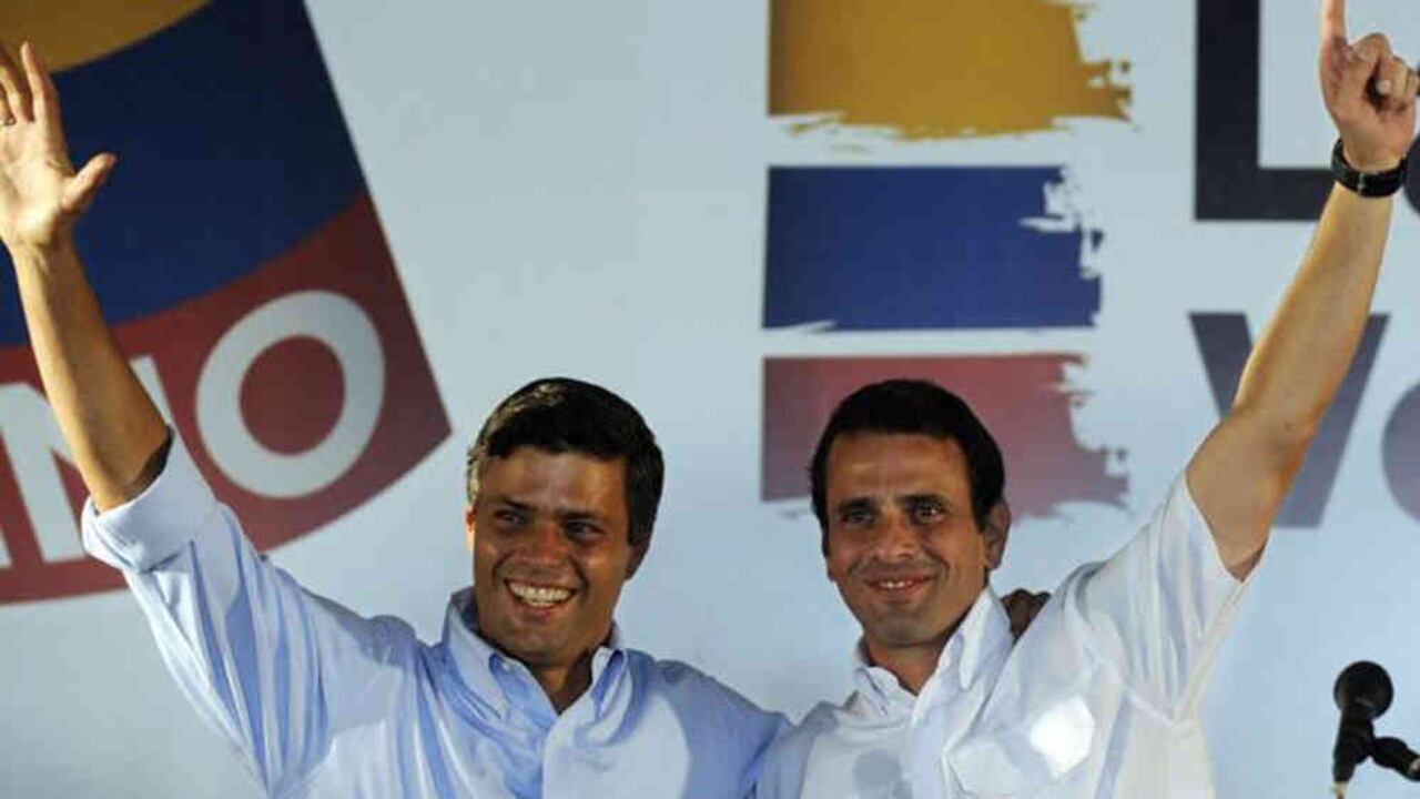 Leopoldo López y Henrique Capriles compitieron por las primarias de 2012 y Capriles fue finalmente el candidato presidencial.