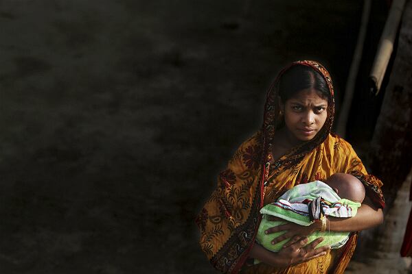 Mujer musulmana en India (AP)