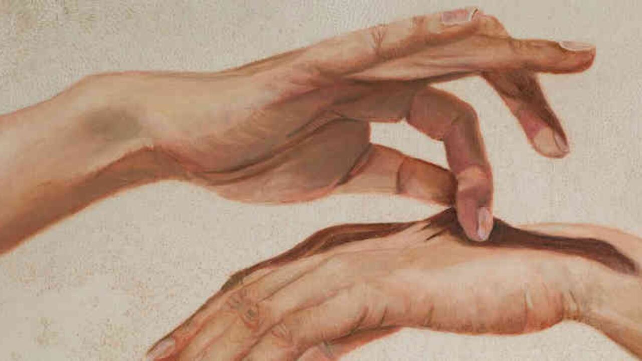 'Piel/Skin', Carolina Gutiérrez | Óleo sobre piel animal 30cm x 30cm