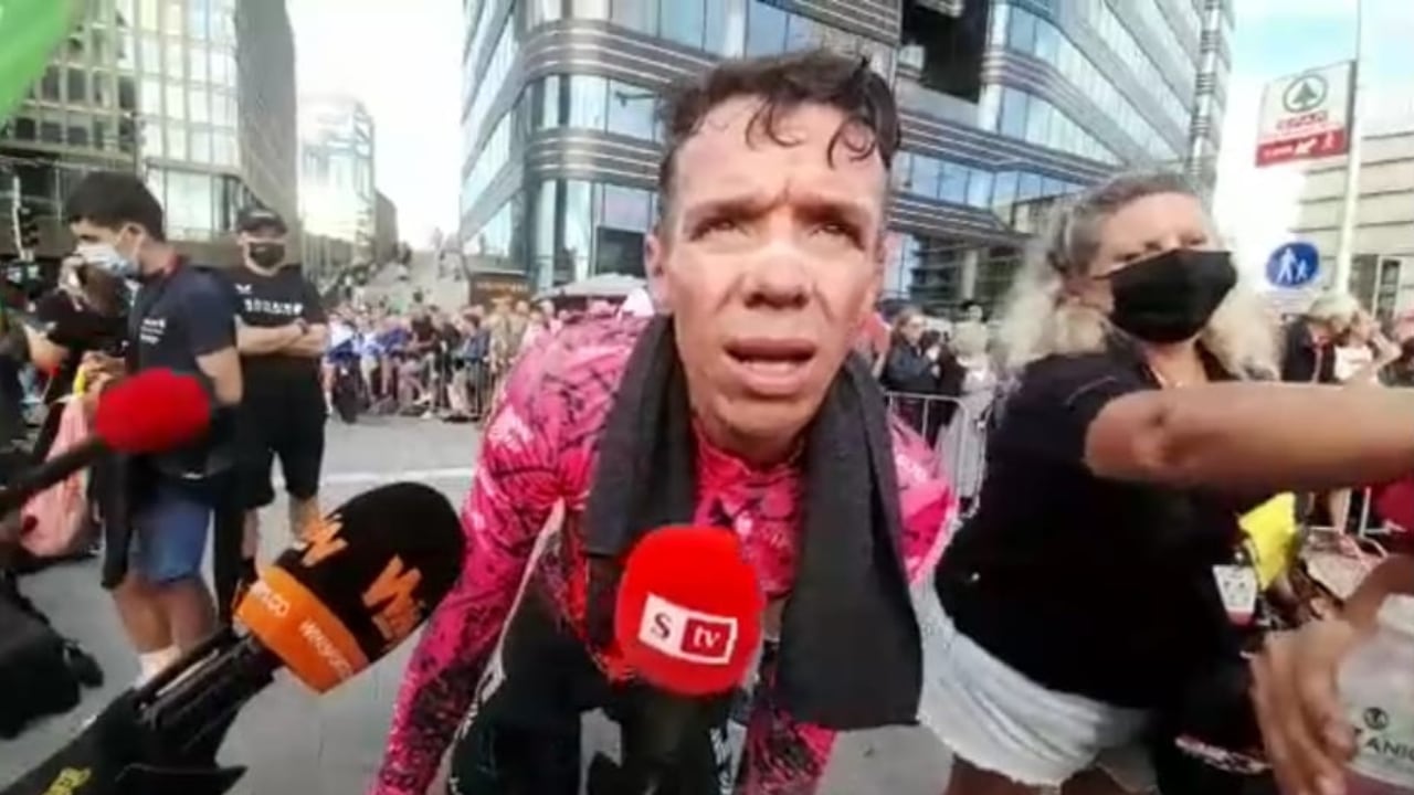 'Rigo' Urán tras la etapa 1 de la Vuelta a España 2022.