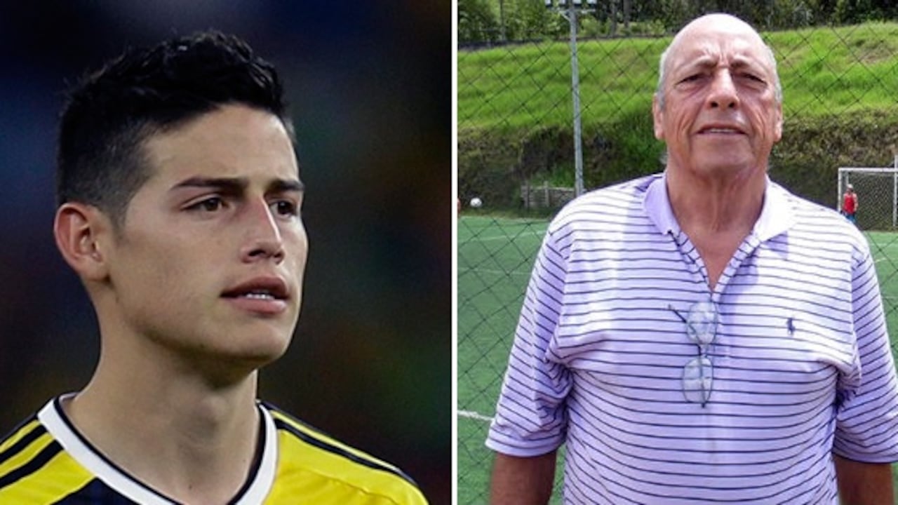 Izquierda: James Rodríguez. Derecha:
Alcides Rubio, abuelo materno de James.