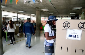 Bogotá. Octubre 26 de 2025. Avanzan las votaciones por la consulta para la eleccion del candidato presidencial del Pacto Histórico en la capital.