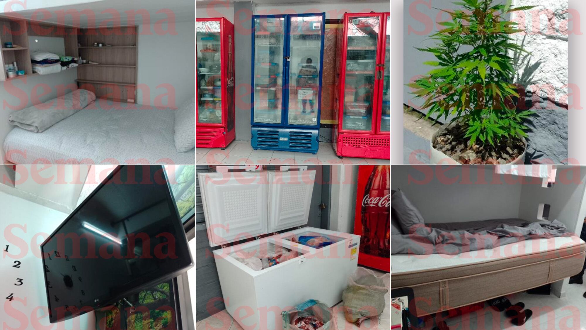 Fotografías de celdas y patios de la cárcel La Paz de Itagüí de 2023.