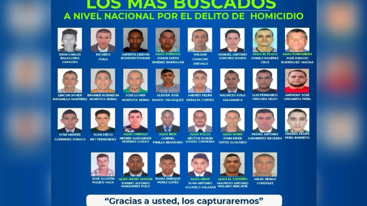 La Policía lanzó su política de los delincuentes más buscados con la que busca frenar la inseguridad en el país.
