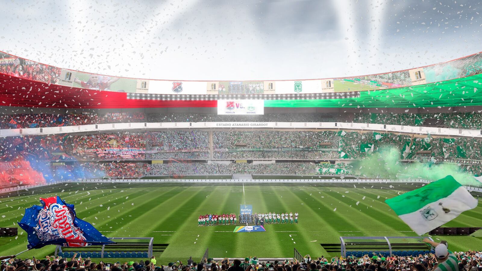 Federico Gutiérrez, alcalde de Medellín, propone renovar el estadio Atanasio Girardot y entregarlo en 2027.